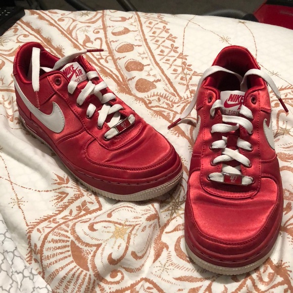 Nike Shoes - NikeAir Force Satin Red